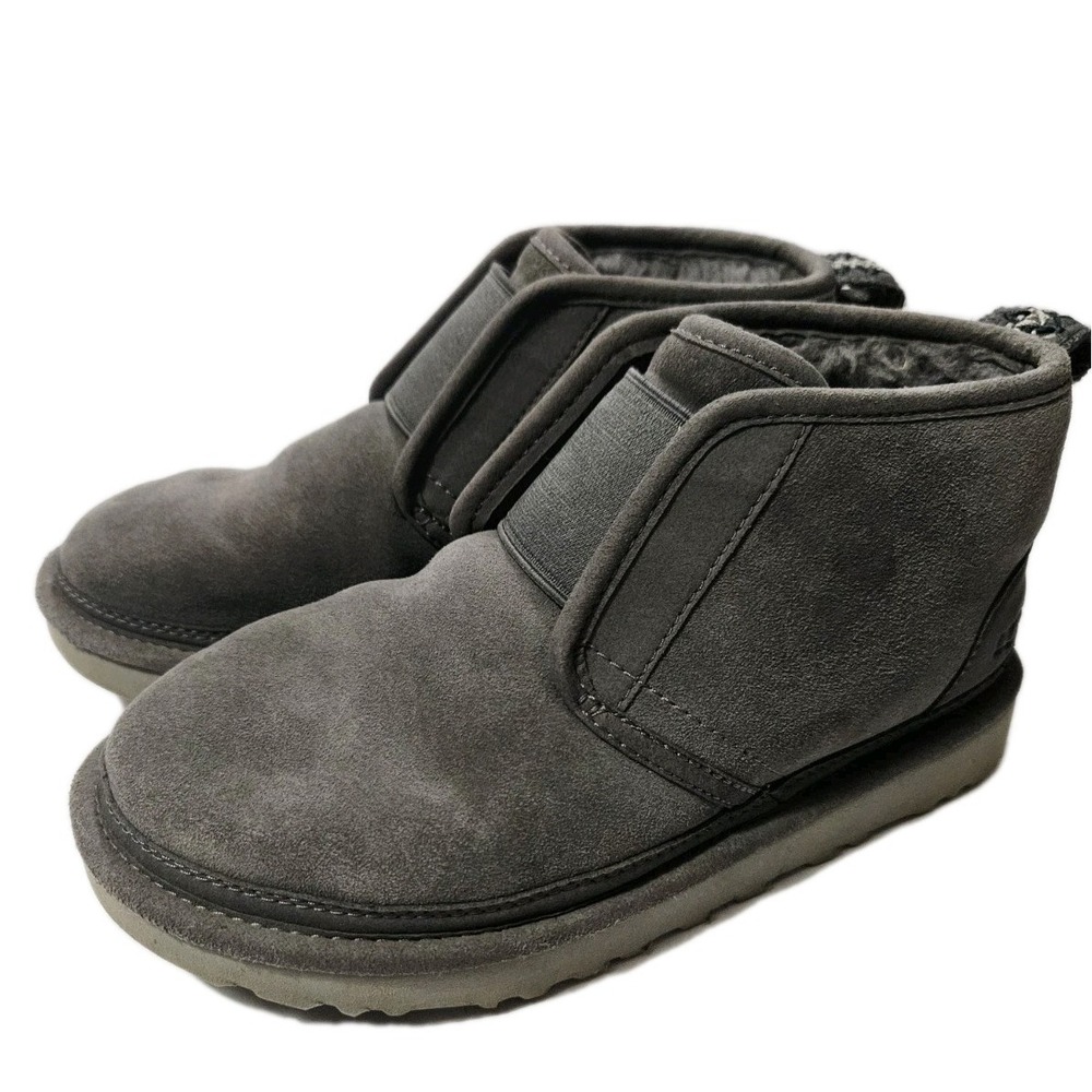 NEW UGG Mens Neumel Pull-On Ankle Boot - 1106995 - Grey Suede - Size 5
